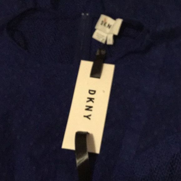 DKNY Women's Blue Lace Dress With Seamin… - Picture 6 of 8